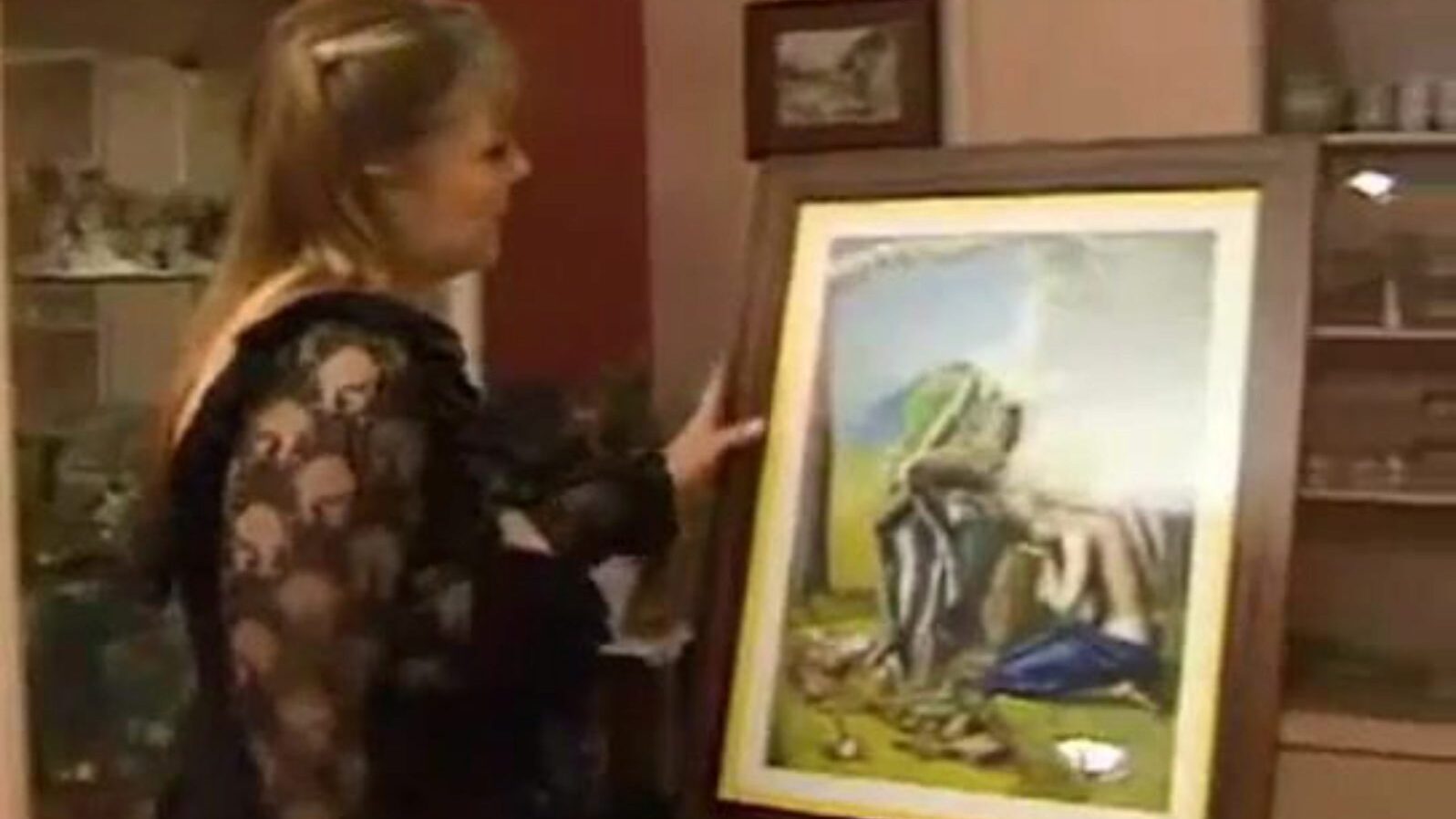 French Female Painter Acquires Painted Anally